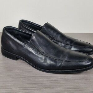 Gordon Rush Julian Slip-On Loafers, Black Leather, Mens Size 11 M